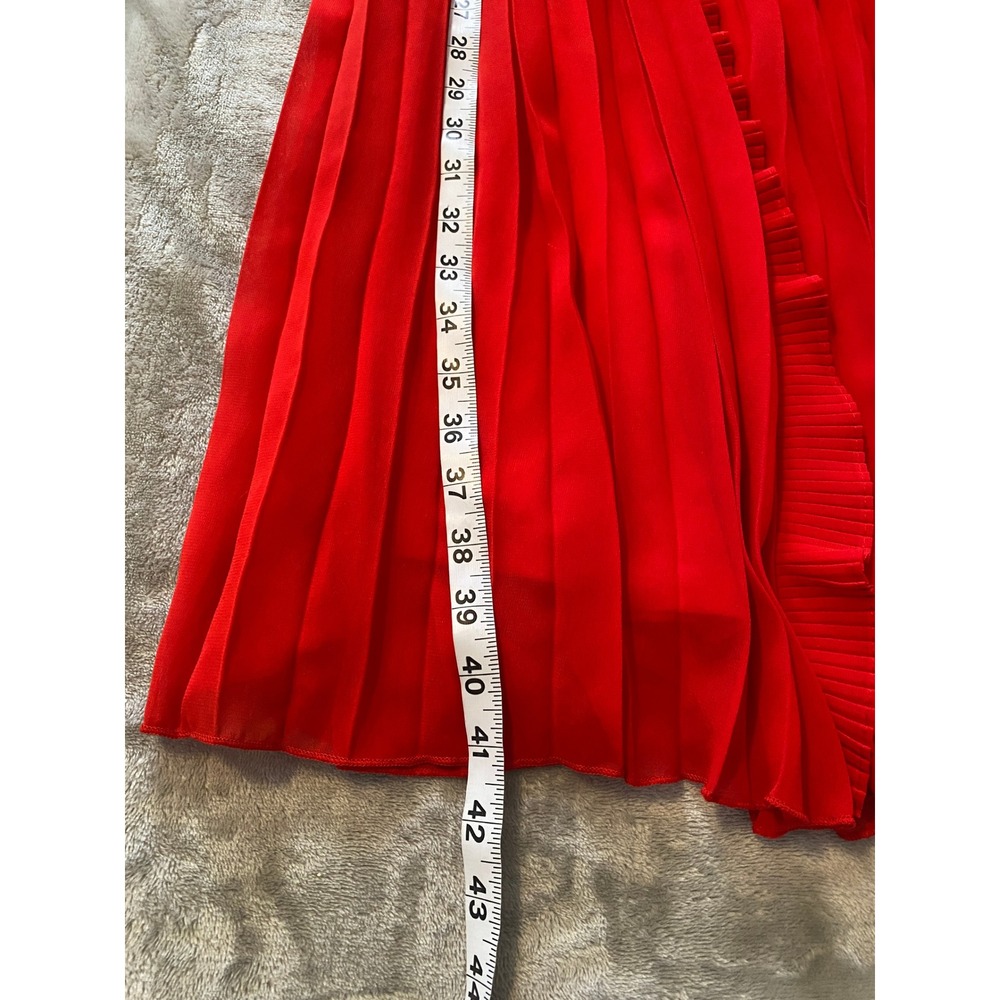 Lulu's Red Ruffle Midi Dress - Picture 14 of 15
